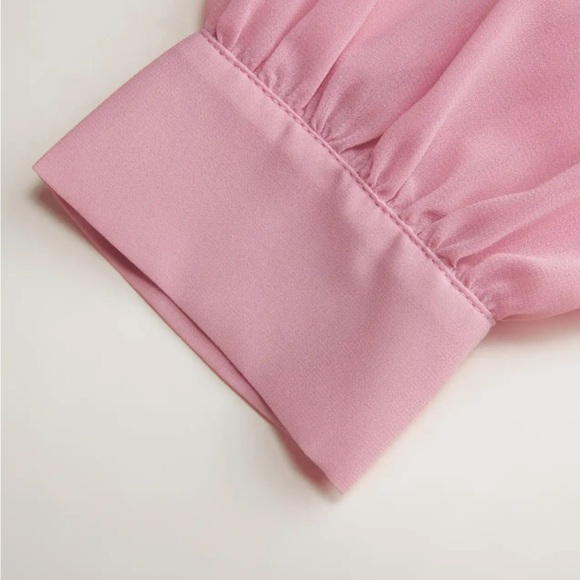 Cider Blush Long Sleeve Dress with Bow - Picture 4 of 5